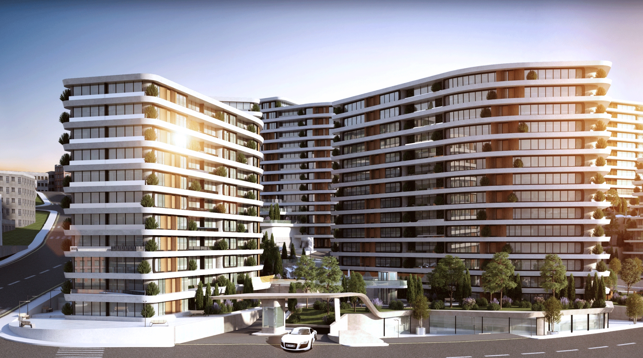 Cinardere Housing Complex Istanbul Front View