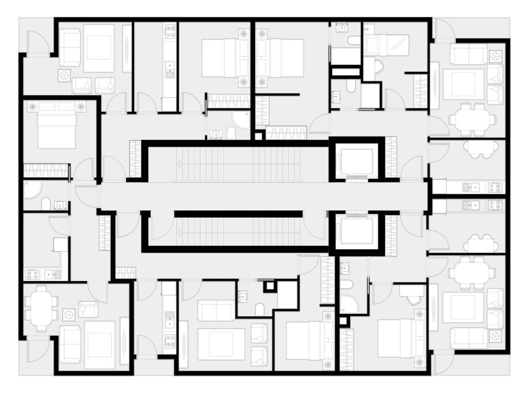 Fulya Residence Living Area - Elegant Minimalist Design